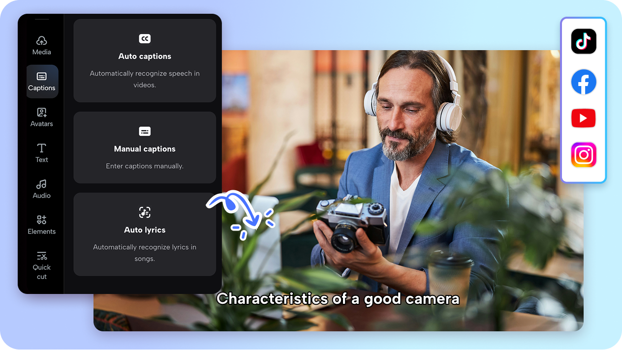 AI-powered scripts and captions for maximum engagement 